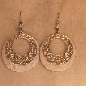 Gold earrings